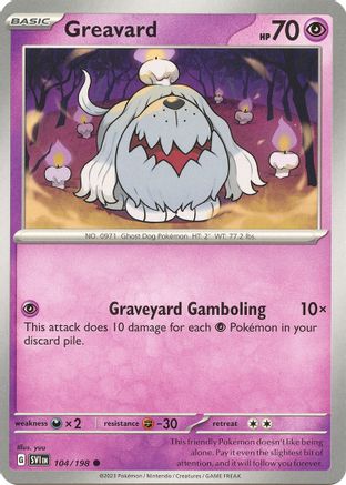 Greavard - 104/198 (104) [SV01: Scarlet & Violet Base Set] Reverse Holofoil