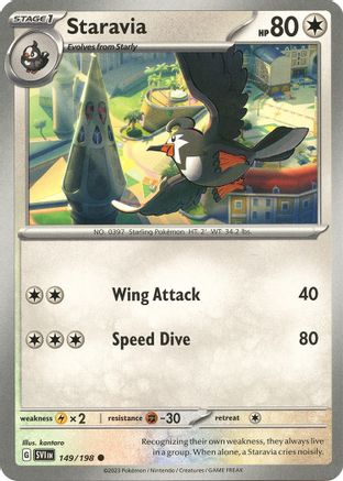 Staravia - 149/198 [SV01: Scarlet & Violet Base Set] Reverse Holofoil - Deck Out Gaming