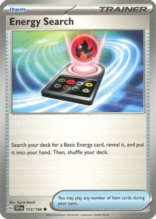 Energy Search - 172/198 (172) [SV01: Scarlet & Violet Base Set] Reverse Holofoil - Deck Out Gaming