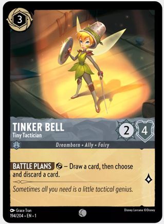 Tinker Bell - Tiny Tactician (194/204) [The First Chapter] Cold Foil - Deck Out Gaming