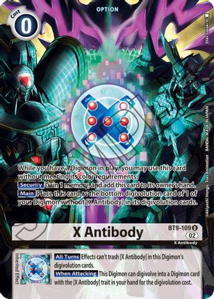X Antibody (Alternate Art) (BT9-109) [Starter Deck 14: Beelzemon Advanced Deck Set] Foil