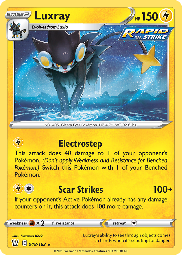 Luxray (48) [Battle Styles] Reverse Holofoil - Deck Out Gaming