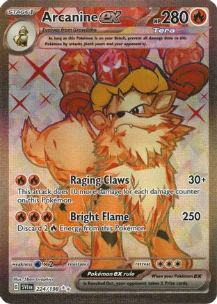 Arcanine ex - 224/198 [SV01: Scarlet & Violet Base Set] Holofoil - Deck Out Gaming