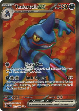 Toxicroak ex - 232/198 [SV01: Scarlet & Violet Base Set] Holofoil - Deck Out Gaming