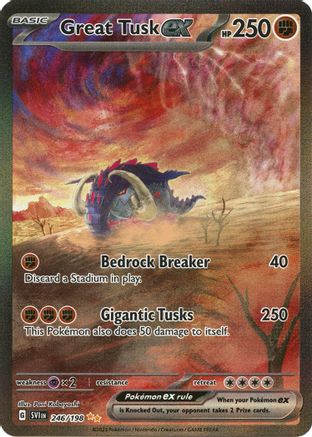 Great Tusk ex - 246/198 [SV01: Scarlet & Violet Base Set] Holofoil - Deck Out Gaming