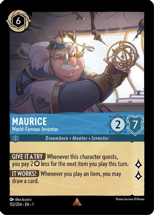 Maurice - World-Famous Inventor (152/204) [The First Chapter] Cold Foil - Deck Out Gaming