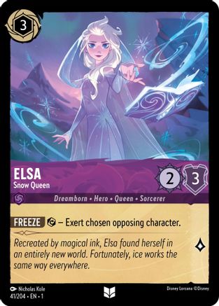 Elsa - Snow Queen (41/204) [The First Chapter] Cold Foil - Deck Out Gaming