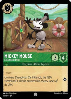 Mickey Mouse - Steamboat Pilot (89/204) [The First Chapter] Cold Foil - Deck Out Gaming