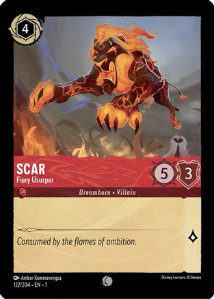 Scar - Fiery Usurper (122/204) [The First Chapter] Cold Foil - Deck Out Gaming