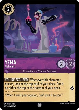 Yzma - Alchemist (60/204) [The First Chapter] - Deck Out Gaming