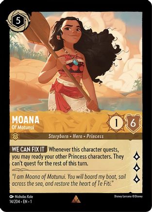 Moana - Of Motunui (14/204) [The First Chapter] Cold Foil - Deck Out Gaming