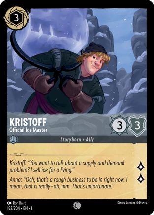 Kristoff - Official Ice Master (182/204) [The First Chapter] - Deck Out Gaming