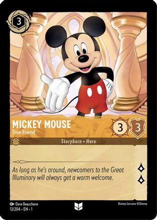 Mickey Mouse - True Friend (12/204) [The First Chapter] - Deck Out Gaming