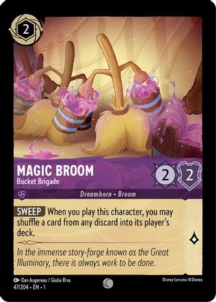 Magic Broom - Bucket Brigade (47/204) [The First Chapter] - Deck Out Gaming