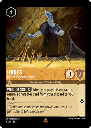 Hades - Lord of the Underworld (6/204) [The First Chapter] Cold Foil - Deck Out Gaming