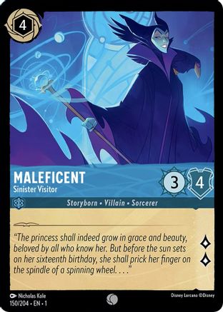 Maleficent - Sinister Visitor (150/204) [The First Chapter] Cold Foil - Deck Out Gaming