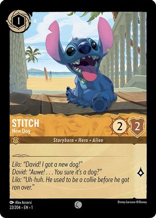 Stitch - New Dog (22/204) [The First Chapter] - Deck Out Gaming