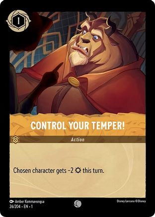 Control Your Temper! (26/204) [The First Chapter] Cold Foil - Deck Out Gaming