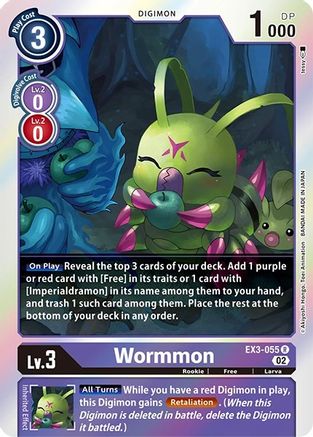 Wormmon (EX3-055) [Revision Pack Cards]