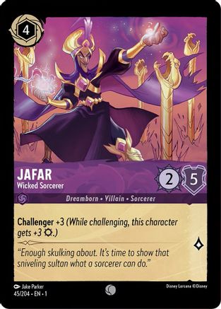 Jafar - Wicked Sorcerer (45/204) [The First Chapter] Cold Foil - Deck Out Gaming