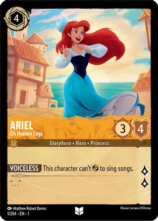 Ariel - On Human Legs (1/204) [The First Chapter] Cold Foil - Deck Out Gaming