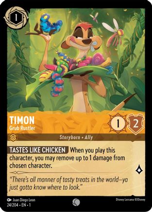 Timon - Grub Rustler (24/204) [The First Chapter] Cold Foil - Deck Out Gaming