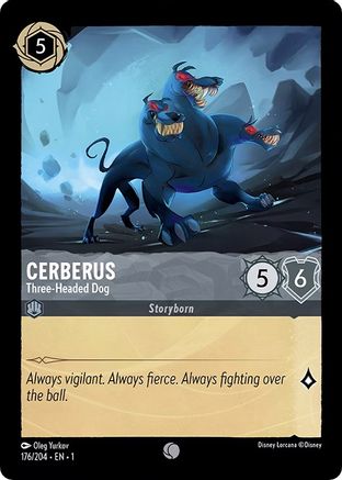 Cerberus - Three-Headed Dog (176/204) [The First Chapter] Cold Foil - Deck Out Gaming