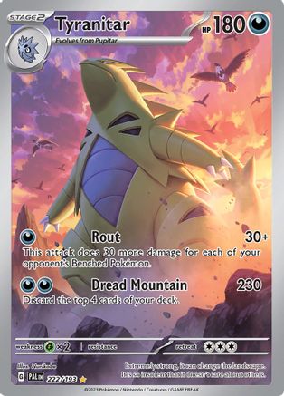 Tyranitar - 222/193 (222) [SV02: Paldea Evolved] Holofoil - Deck Out Gaming