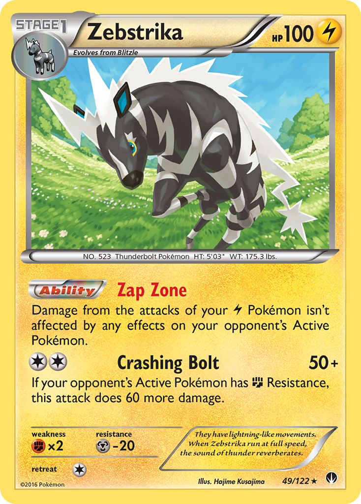 Zebstrika (49) [XY - BREAKpoint] Reverse Holofoil - Deck Out Gaming