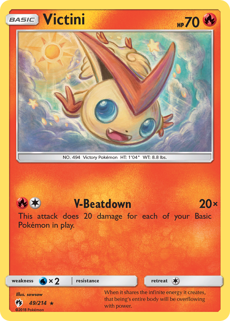 Victini (49) [SM - Lost Thunder] Reverse Holofoil - Deck Out Gaming