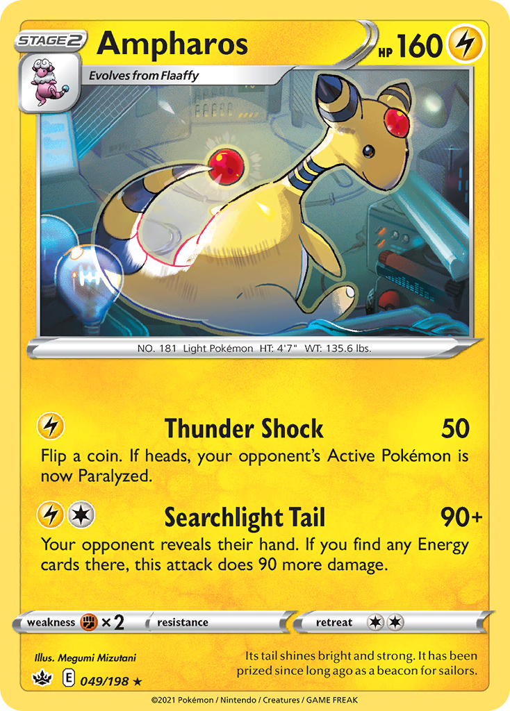 Ampharos (049/198) [Sword & Shield: Chilling Reign] Reverse Holofoil - Deck Out Gaming