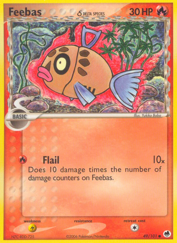 Feebas (Delta Species) (49) [Dragon Frontiers] Reverse Holofoil - Deck Out Gaming