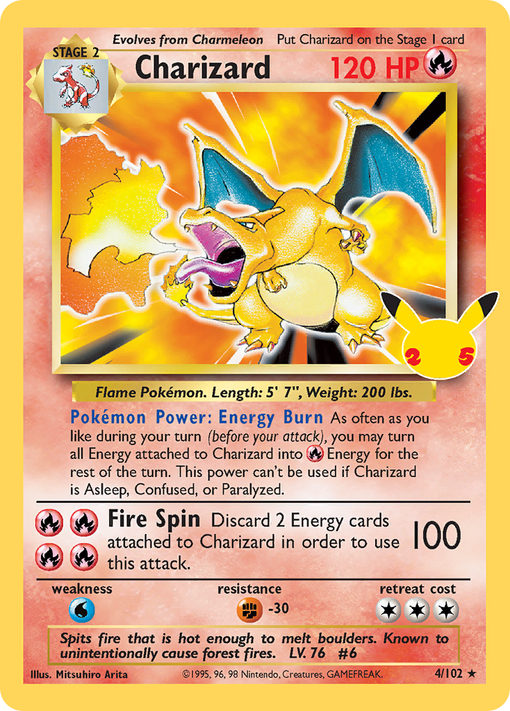 Charizard (4/102) [Celebrations: 25th Anniversary - Classic Collection] - Deck Out Gaming