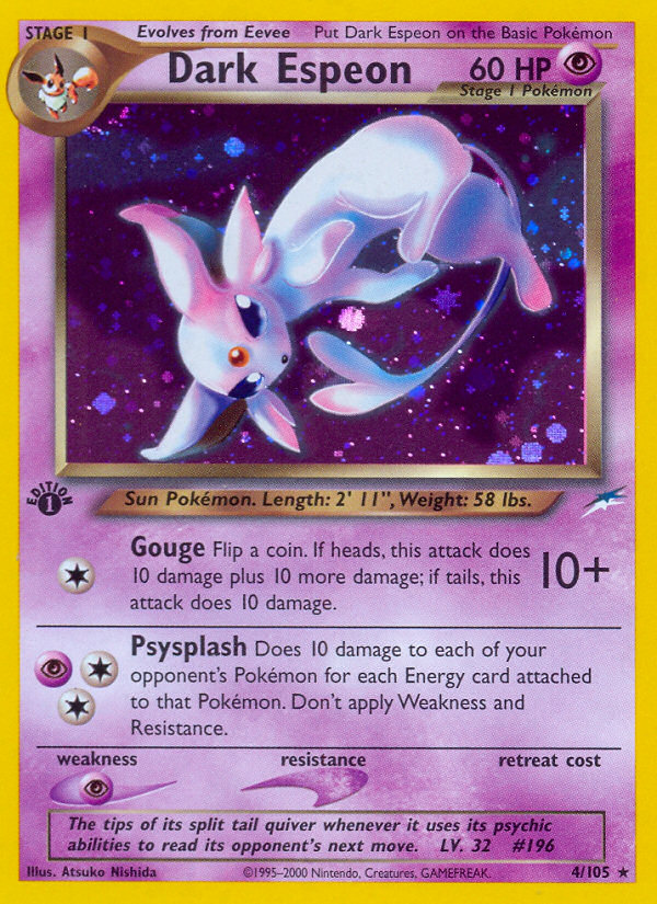 Dark Espeon (4/105) [Neo Destiny 1st Edition] - Deck Out Gaming