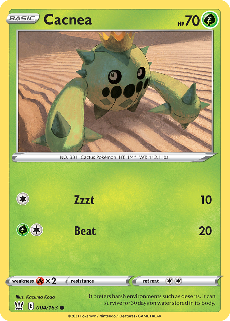 Cacnea [SWSH05: Battle Styles] Reverse Holofoil - Deck Out Gaming