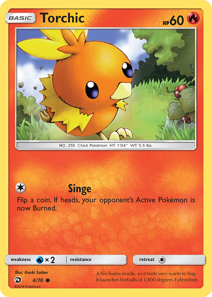 Torchic (4) [Dragon Majesty] Reverse Holofoil - Deck Out Gaming