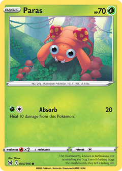 Paras (004/196) [Sword & Shield: Lost Origin] Reverse Holofoil - Deck Out Gaming