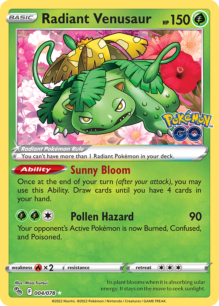 Radiant Venusaur (004/078) [Pokémon GO] - Deck Out Gaming