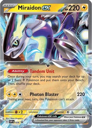 Miraidon ex (SVP028) [SV: Scarlet & Violet Promo Cards] Holofoil - Deck Out Gaming