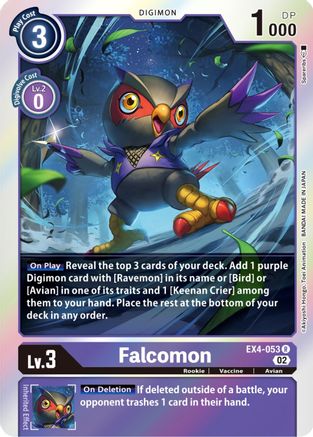 Falcomon (EX4-053) [Alternative Being Booster] Foil