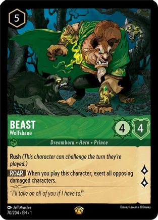 Beast - Wolfsbane (70/204) [The First Chapter] Cold Foil - Deck Out Gaming