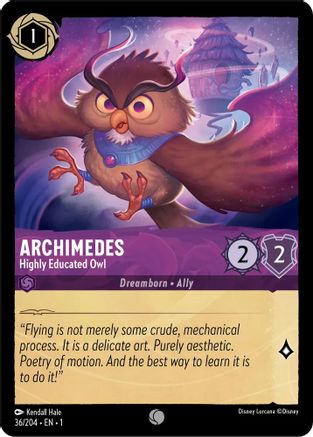 Archimedes - Highly Educated Owl (36/204) [The First Chapter] - Deck Out Gaming