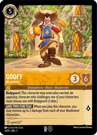 Goofy - Musketeer (12) [Disney Lorcana Promo Cards] - Deck Out Gaming