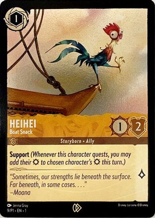 Heihei - Boat Snack (9) [Disney Lorcana Promo Cards] Cold Foil - Deck Out Gaming