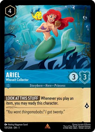 Ariel - Whoseit Collector (137/204) [The First Chapter] Cold Foil - Deck Out Gaming