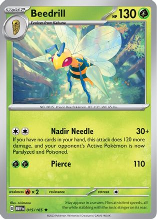 Beedrill (15) [SV: Scarlet and Violet 151] Reverse Holofoil - Deck Out Gaming