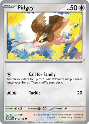 Pidgey (16) [SV: Scarlet and Violet 151] - Deck Out Gaming