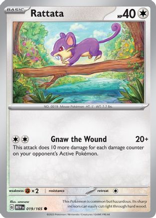 Rattata (19) [SV: Scarlet and Violet 151] Reverse Holofoil - Deck Out Gaming