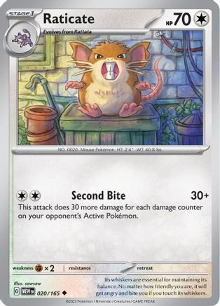 Raticate (20) [SV: Scarlet and Violet 151] - Deck Out Gaming