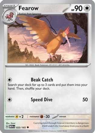 Fearow (22) [SV: Scarlet and Violet 151] Reverse Holofoil - Deck Out Gaming